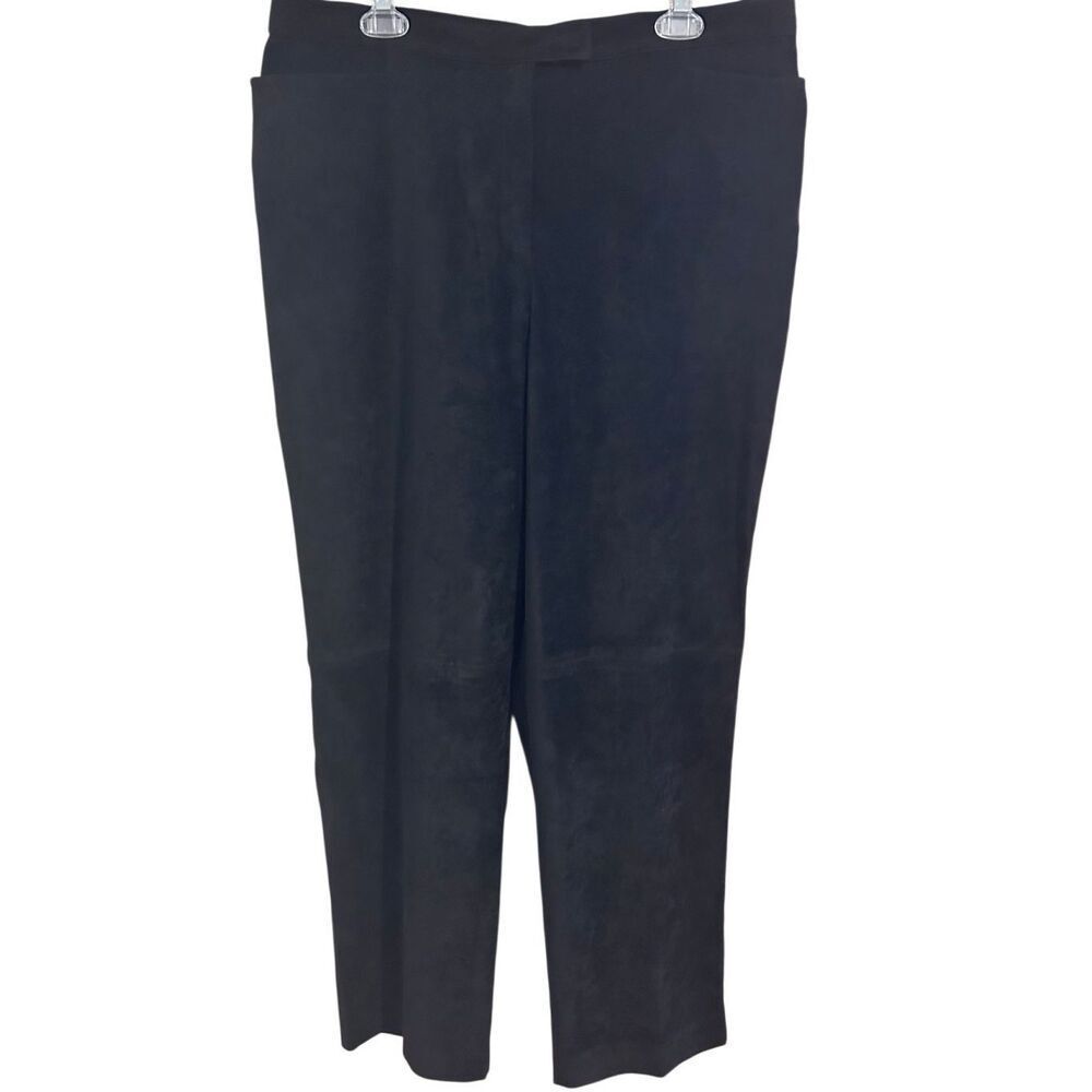 Norton McNaughton Black Velvet Feel Dress Pants Stretch Women’s Size 18 NWT